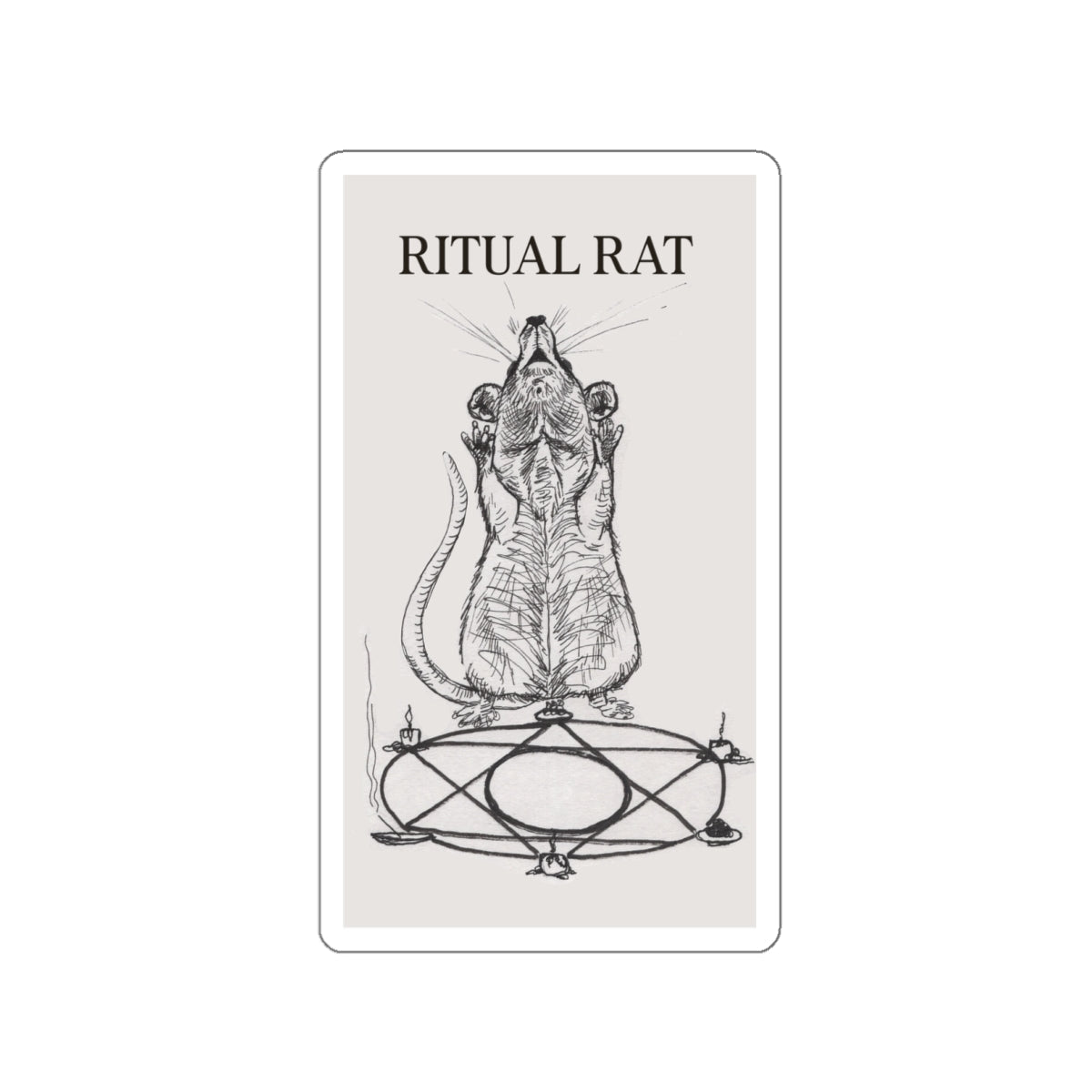 Ritual Rat Die-Cut Stickers