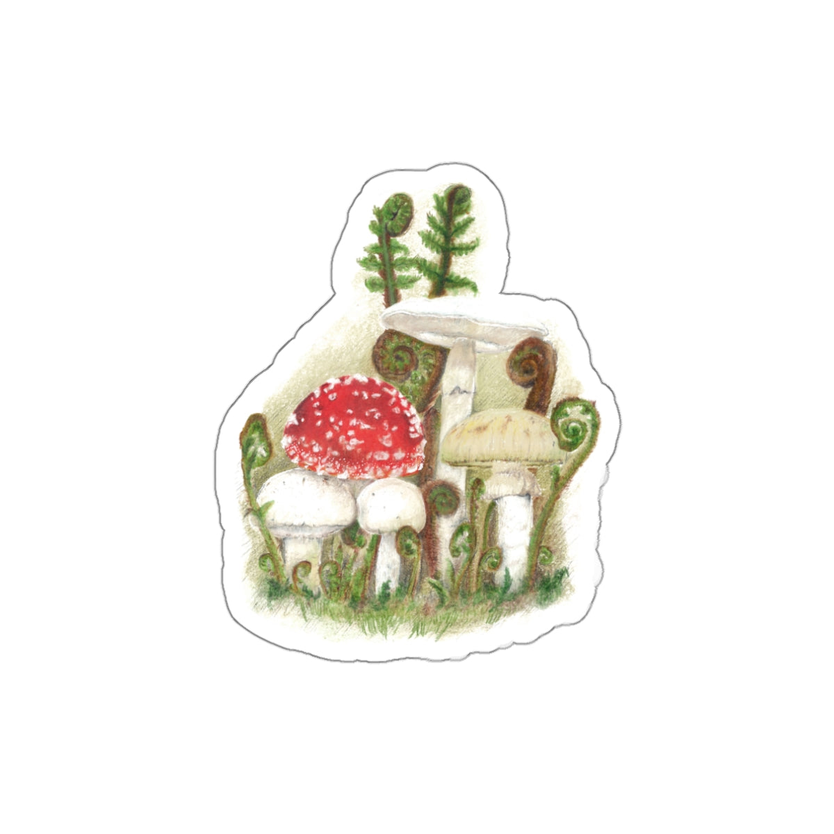 Poison Buddies-Cute Forest Fungi Decal