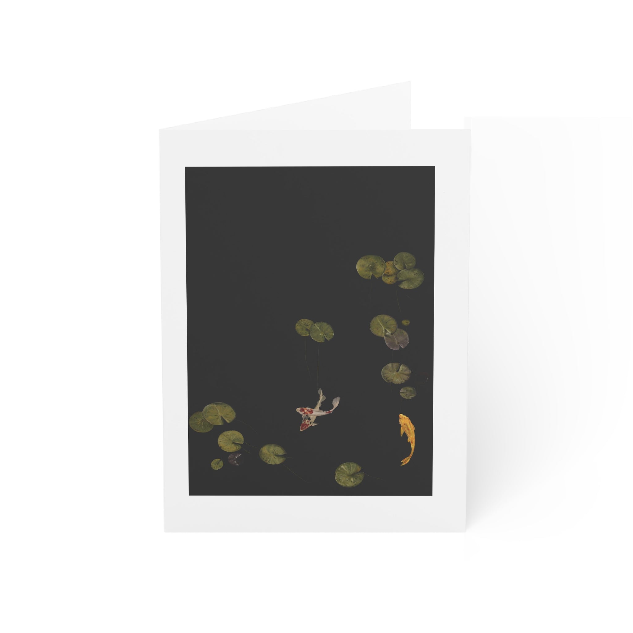 Lily Koi Pond Greeting Card – (1/10/30/50 pcs)