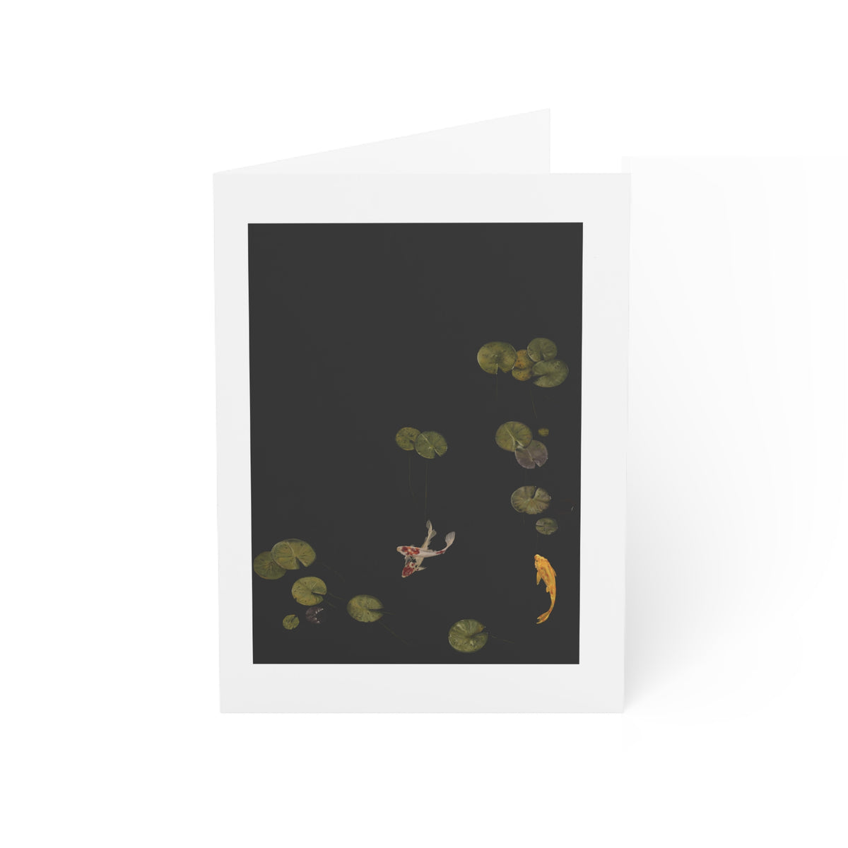 Lily Koi Pond Greeting Card – (1/10/30/50 pcs)