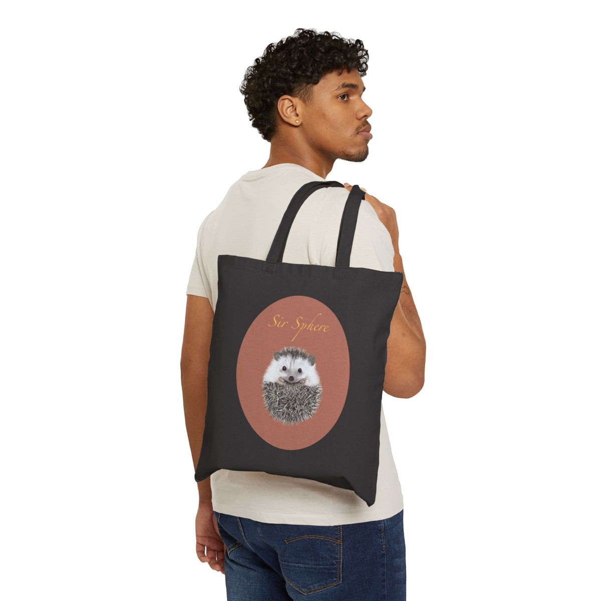 Sir Sphere Canvas Tote Bag — Cute Eco-Friendly Grocery & Everyday Bag