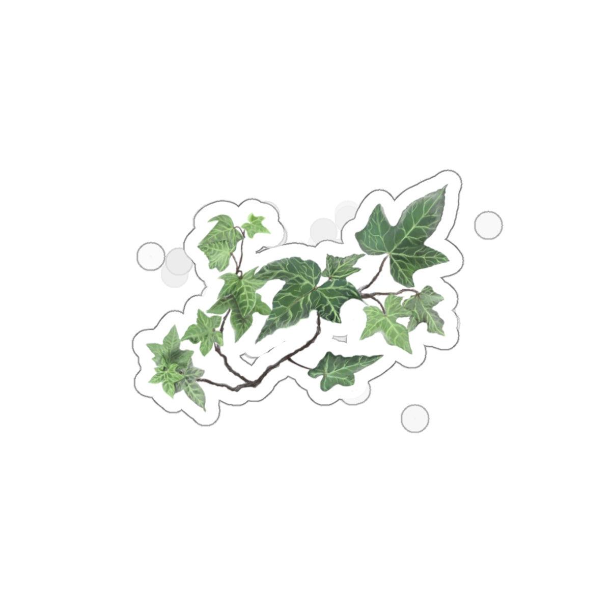 Ivy Vine Die-Cut Sticker – Green Botanical Plant Laptop Decal