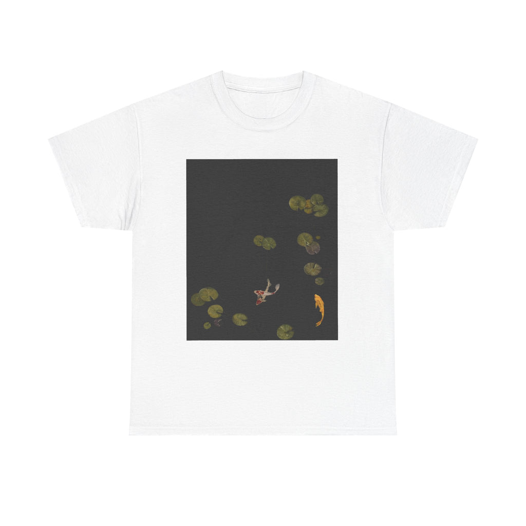 Koi Pond Graphic Tee — Tranquil Lily Pads & Koi Fish T-Shirt