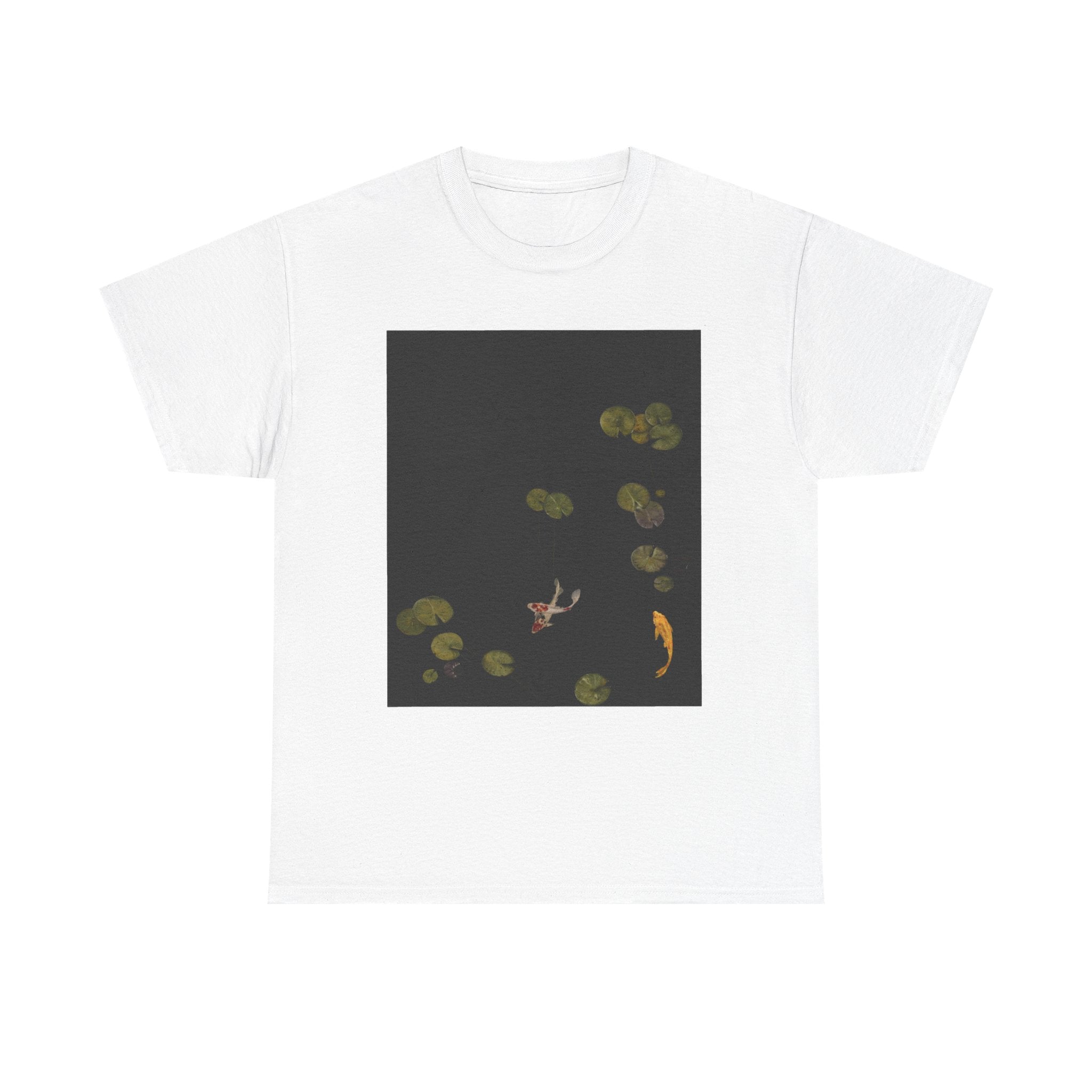 Koi Pond Graphic Tee — Tranquil Lily Pads & Koi Fish T-Shirt