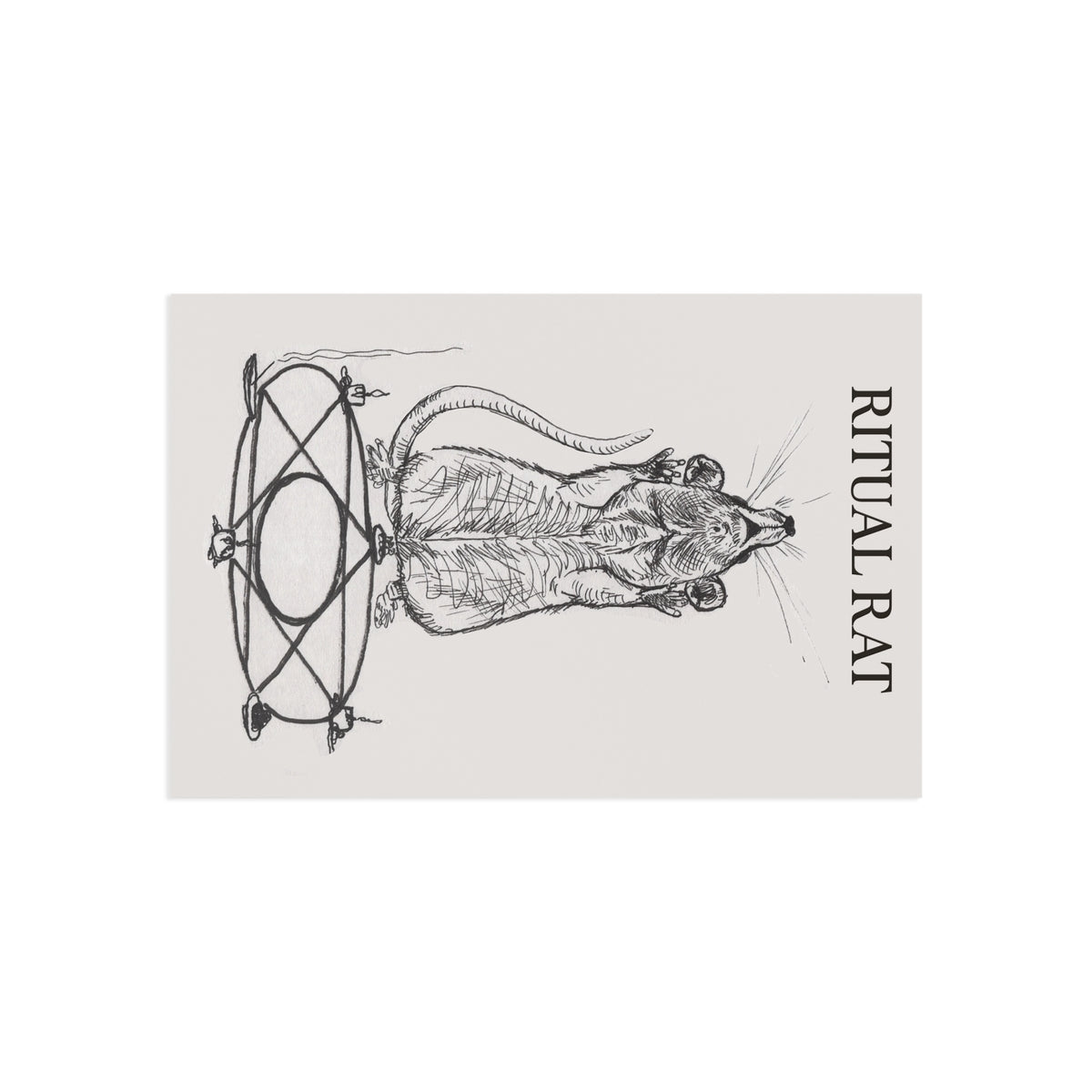 Ritual Rat Fine Art Postcard