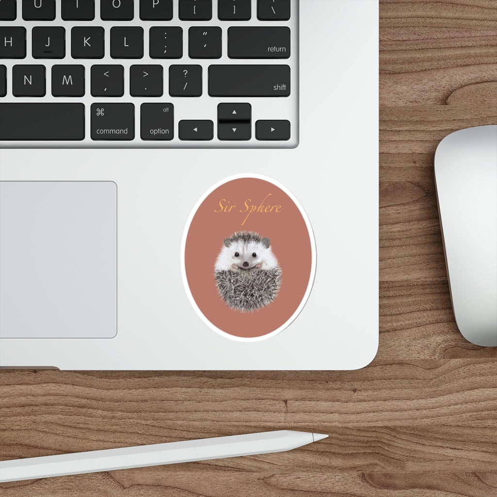 Sir Sphere Hedgehog Die-Cut Sticker