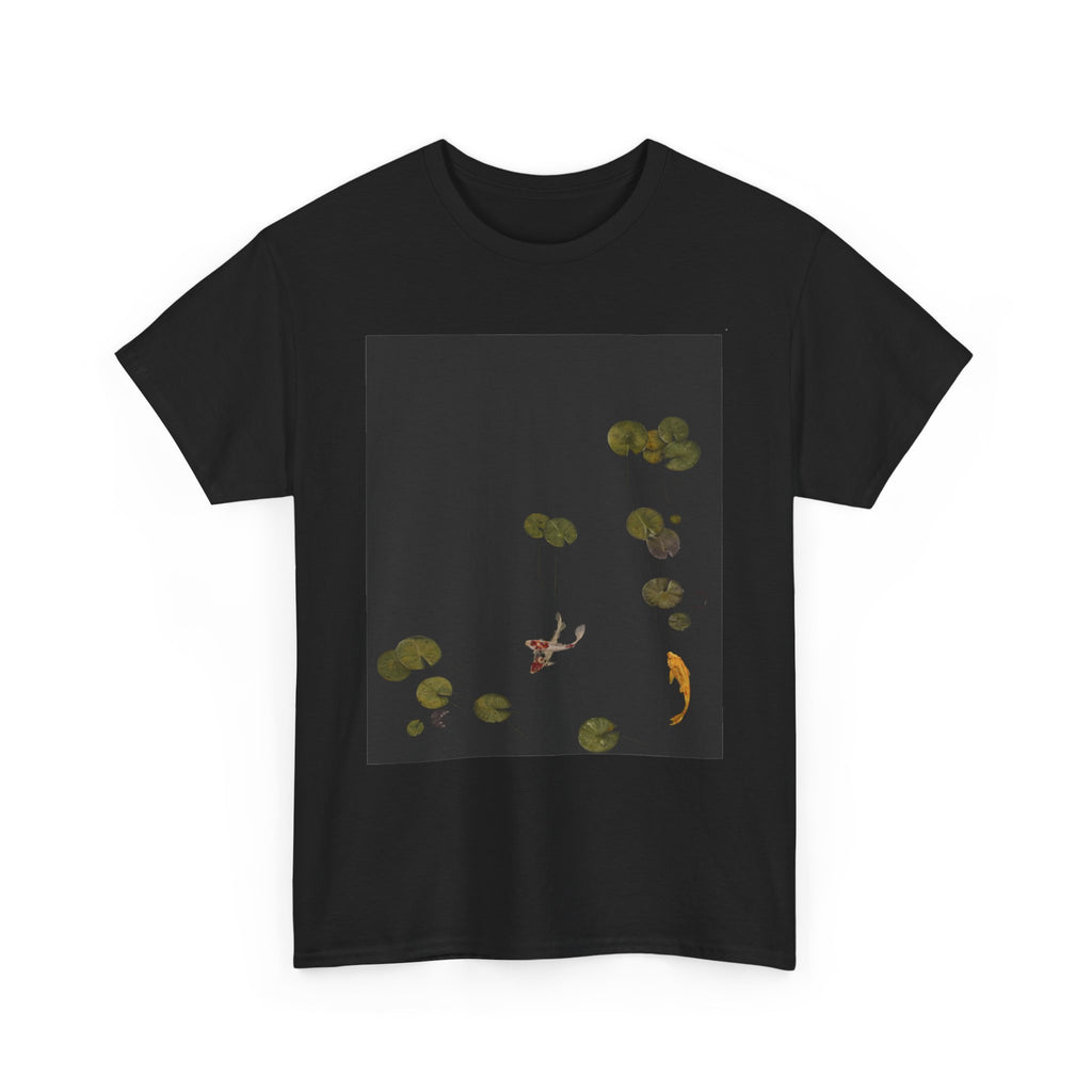 Koi Pond Graphic Tee — Tranquil Lily Pads & Koi Fish T-Shirt