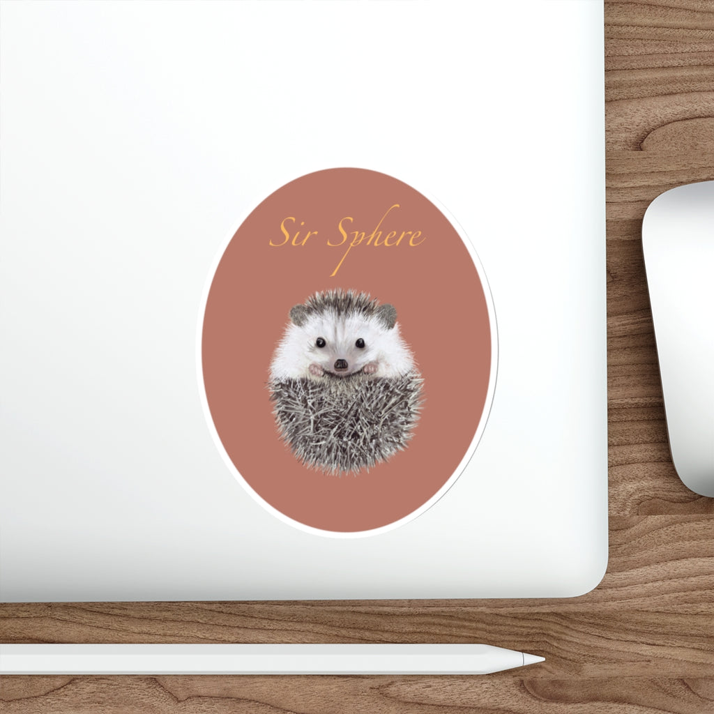 Sir Sphere Hedgehog Die-Cut Sticker