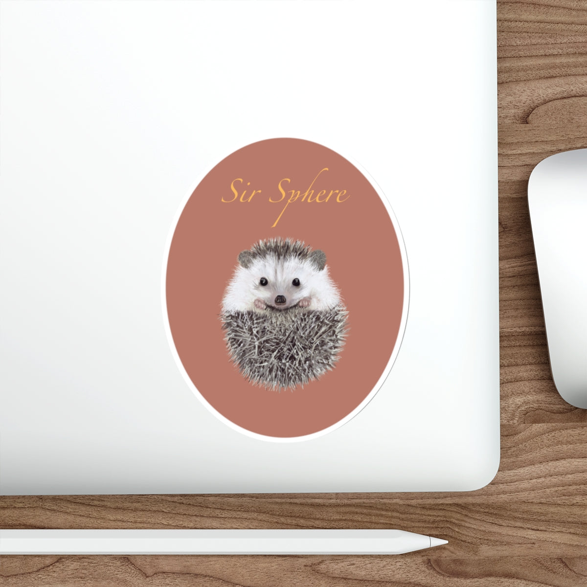 Sir Sphere Hedgehog Die-Cut Sticker