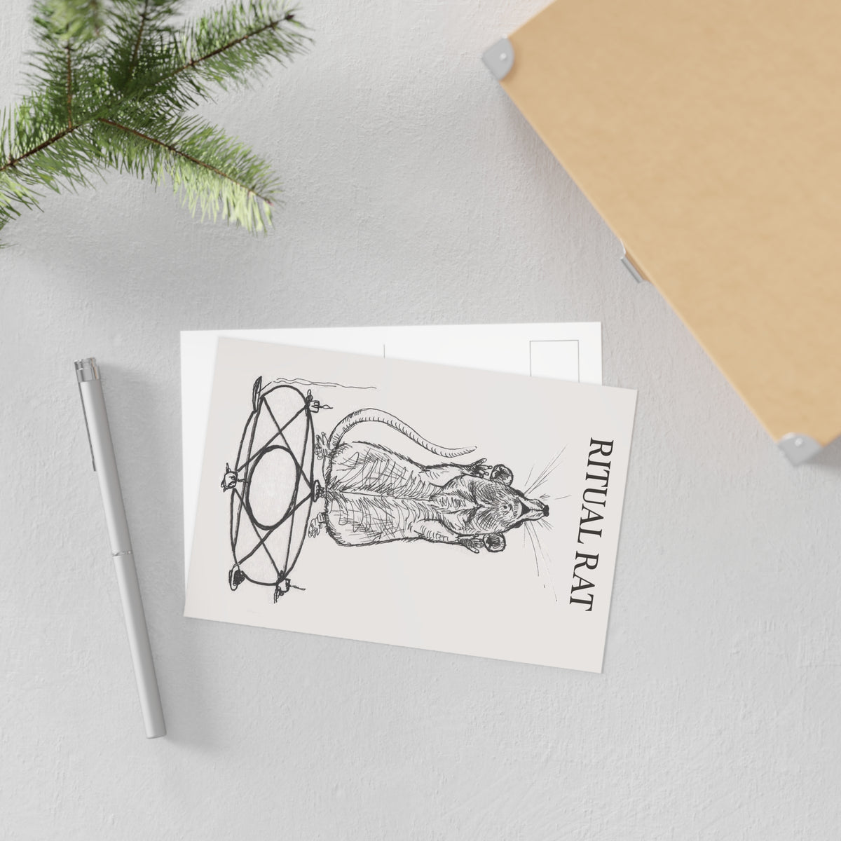 Ritual Rat Fine Art Postcard