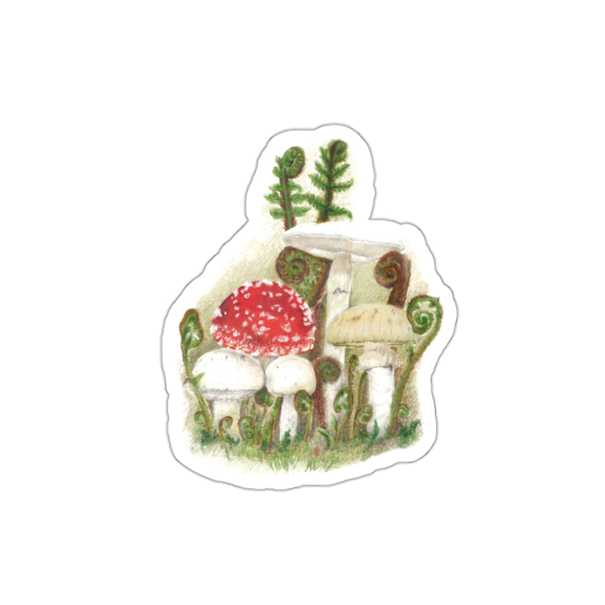 Poison Buddies-Cute Forest Fungi Decal