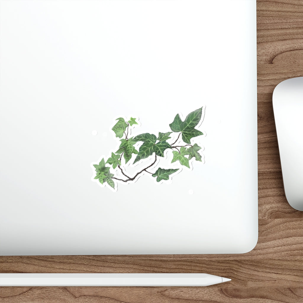 Ivy Vine Die-Cut Sticker – Green Botanical Plant Laptop Decal