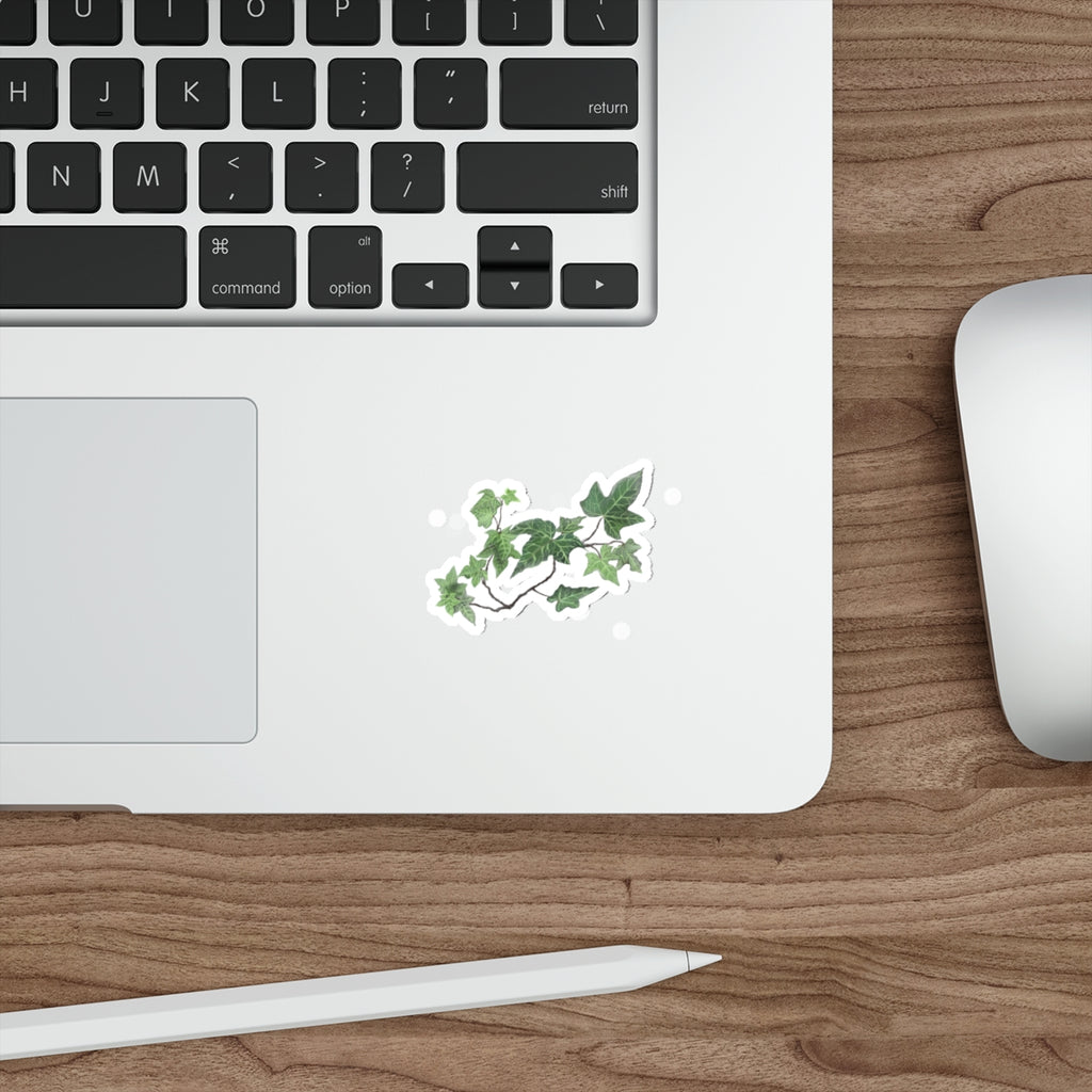 Ivy Vine Die-Cut Sticker – Green Botanical Plant Laptop Decal