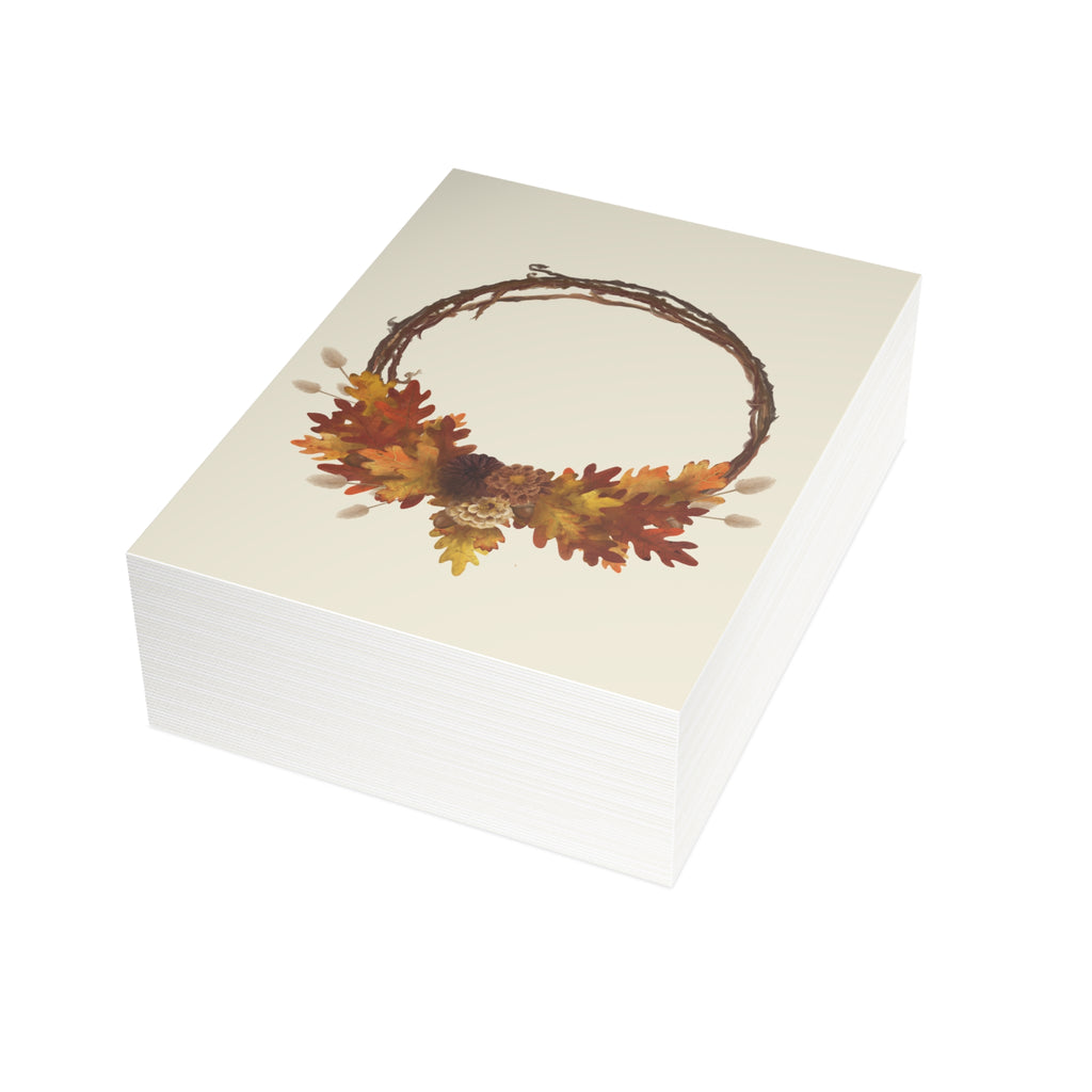 Fall Wreath Postcard Bundles (envelopes not included)