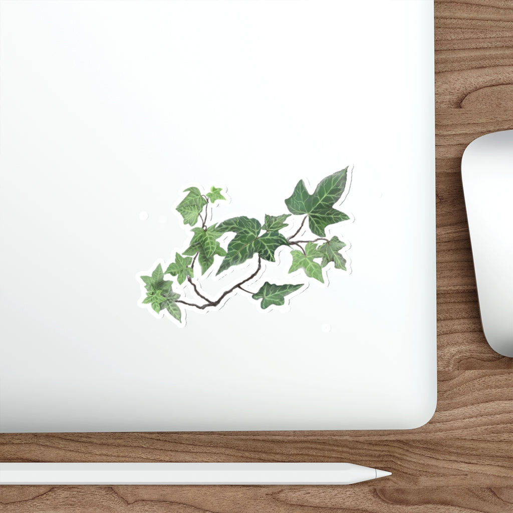 Ivy Vine Die-Cut Sticker – Green Botanical Plant Laptop Decal
