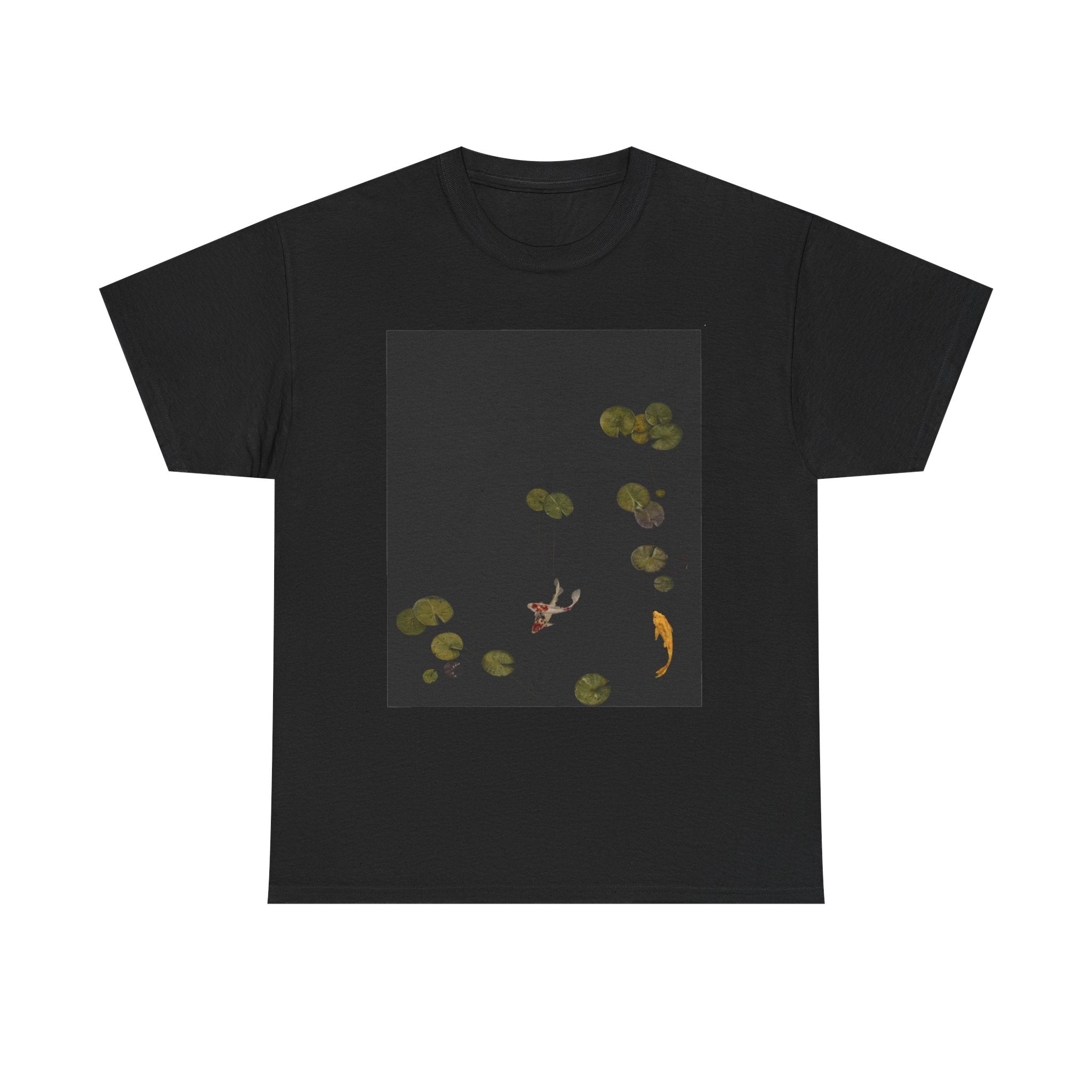 Koi Pond Graphic Tee — Tranquil Lily Pads & Koi Fish T-Shirt