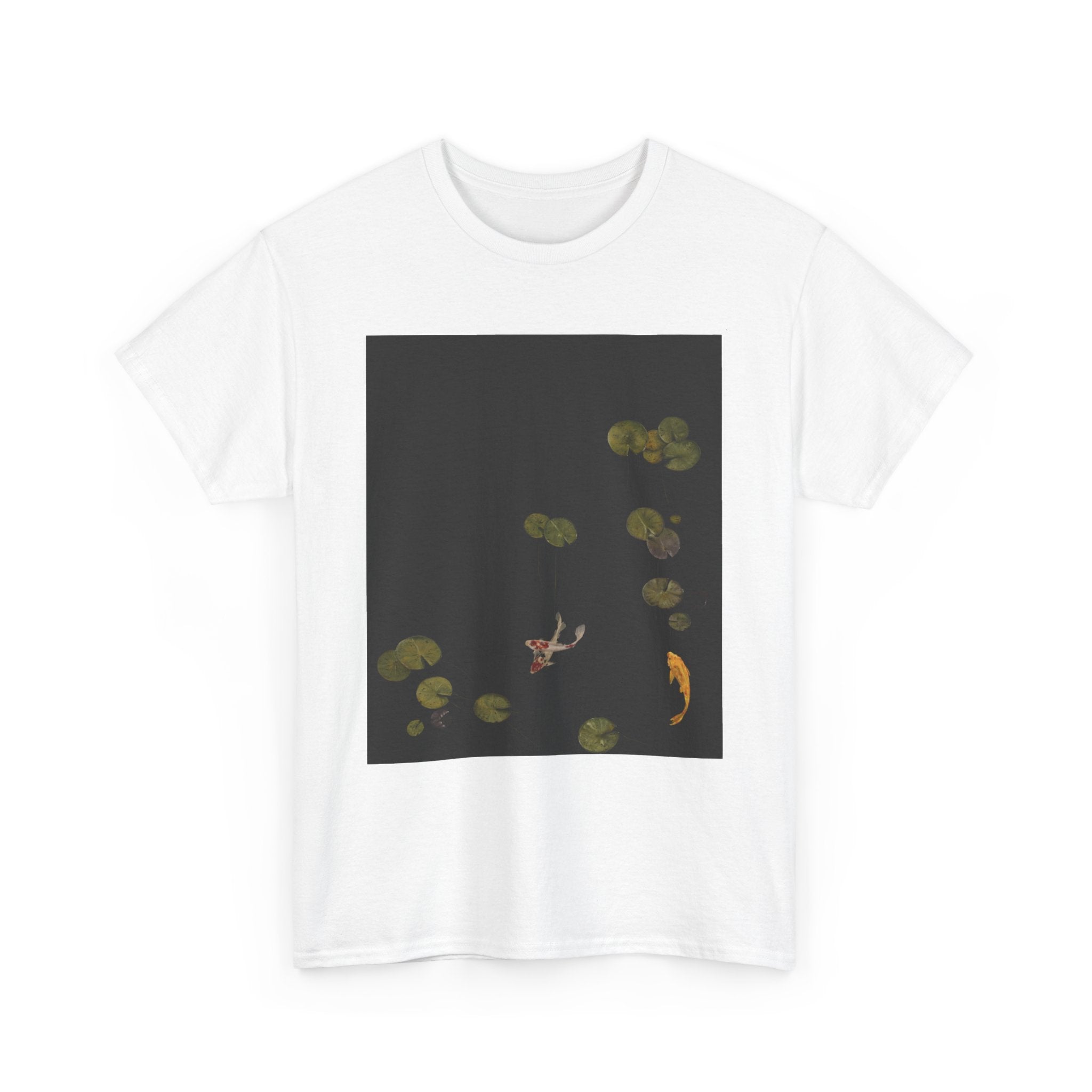 Koi Pond Graphic Tee — Tranquil Lily Pads & Koi Fish T-Shirt