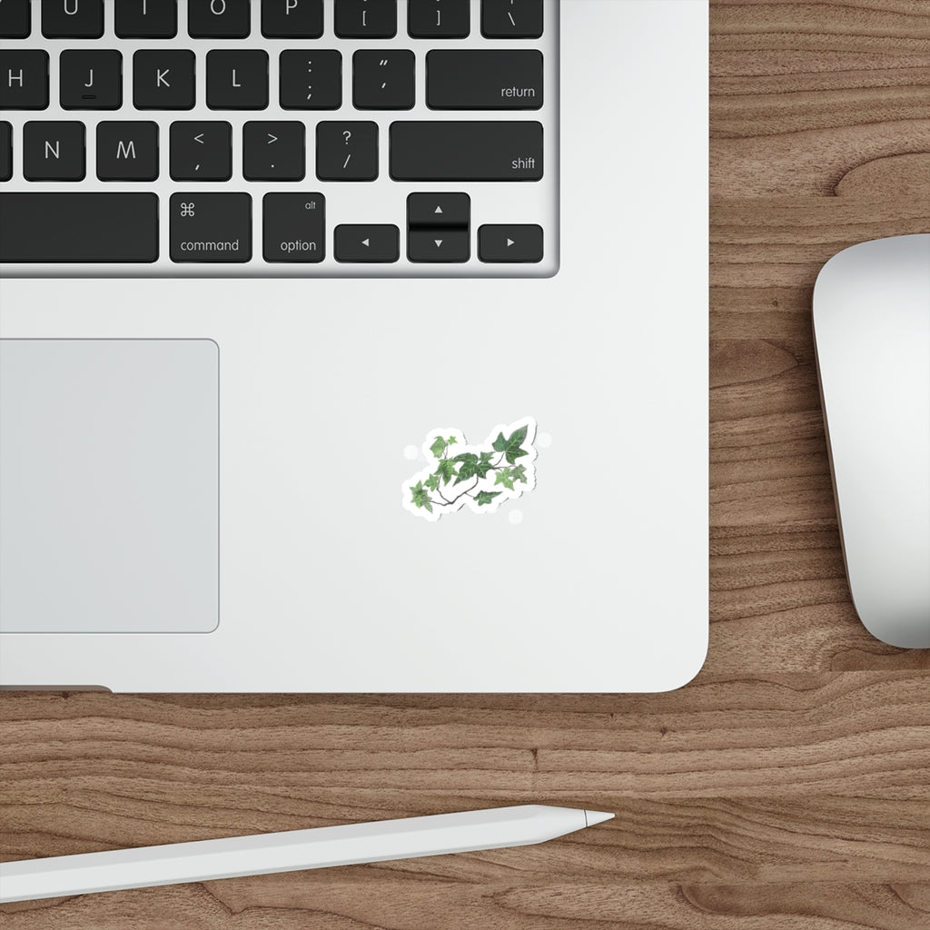 Ivy Vine Die-Cut Sticker – Green Botanical Plant Laptop Decal