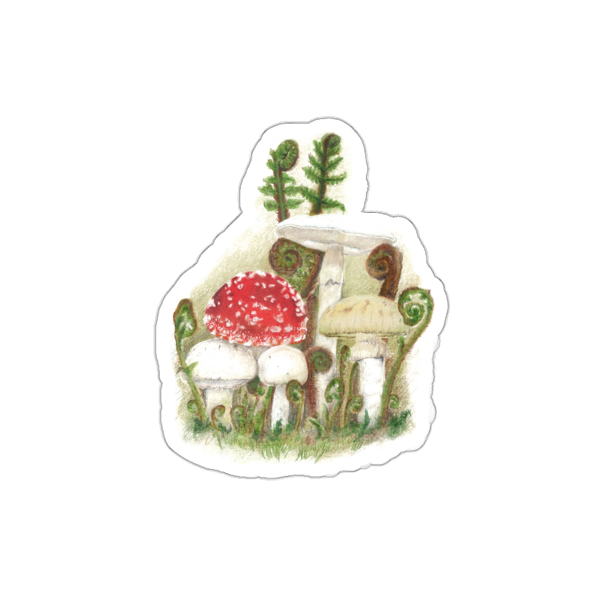 Poison Buddies-Cute Forest Fungi Decal