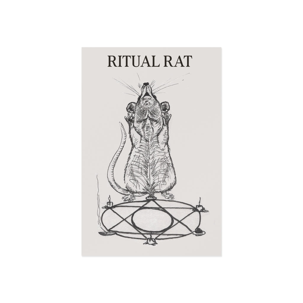 Ritual Rat Fine Art Postcard