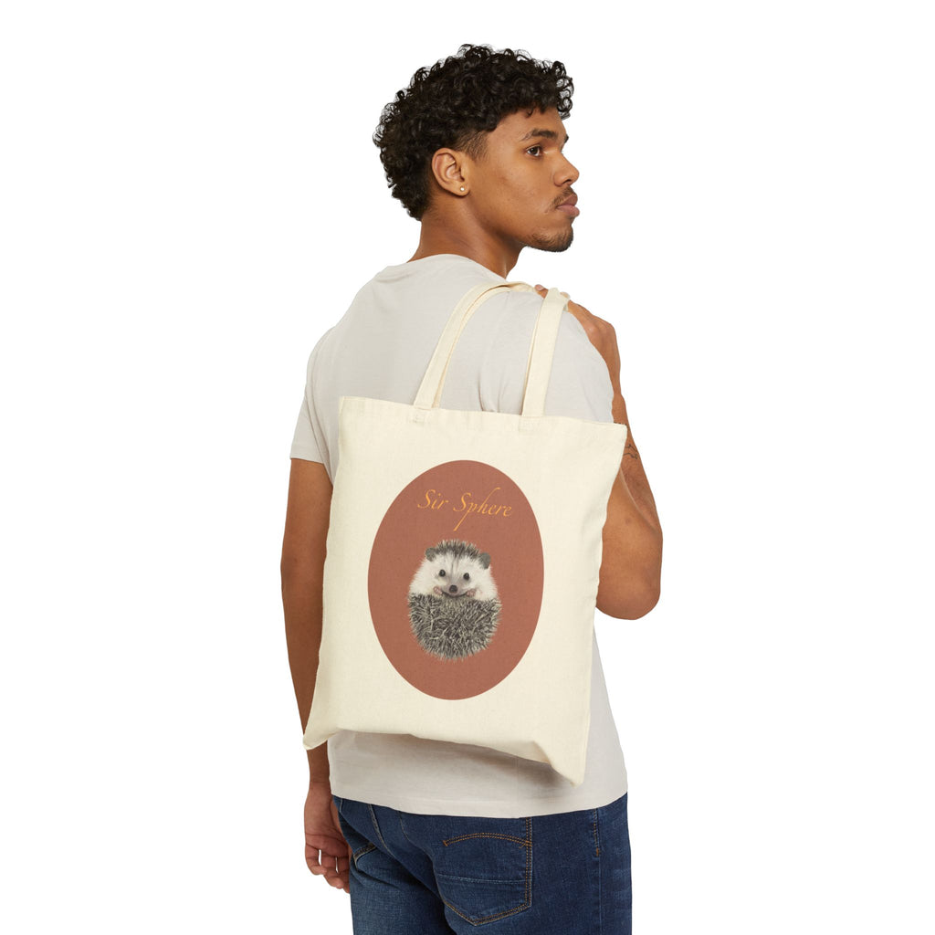 Sir Sphere Canvas Tote Bag — Cute Eco-Friendly Grocery & Everyday Bag
