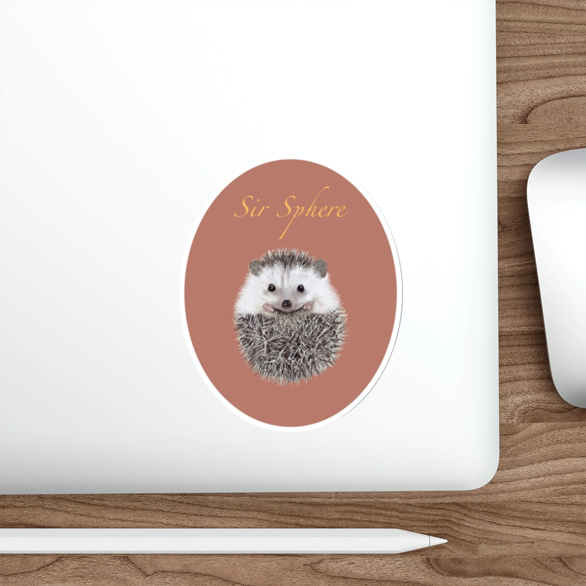 Sir Sphere Hedgehog Die-Cut Sticker