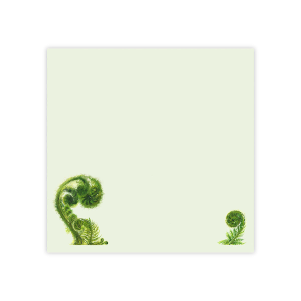 Fiddlehead Fern Post-it Note Pads – Botanical Sticky Notes