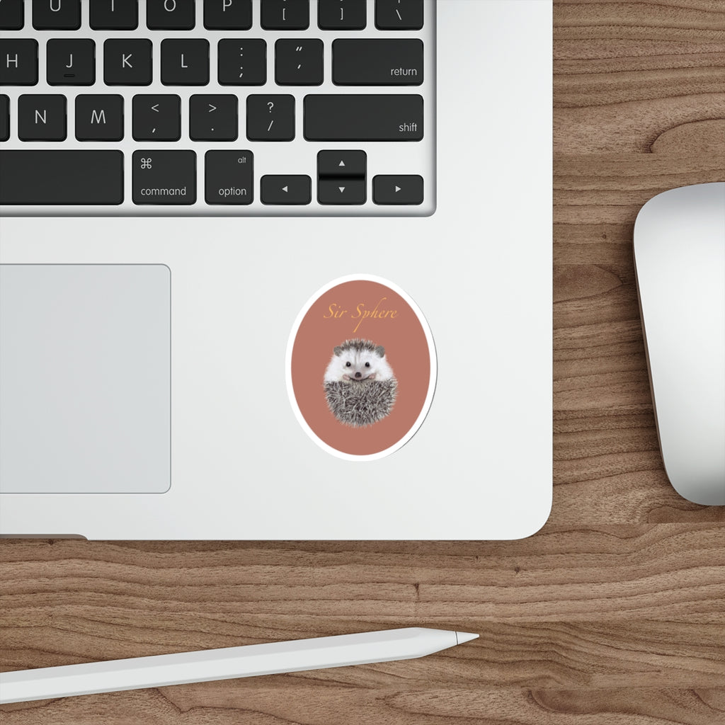 Sir Sphere Hedgehog Die-Cut Sticker