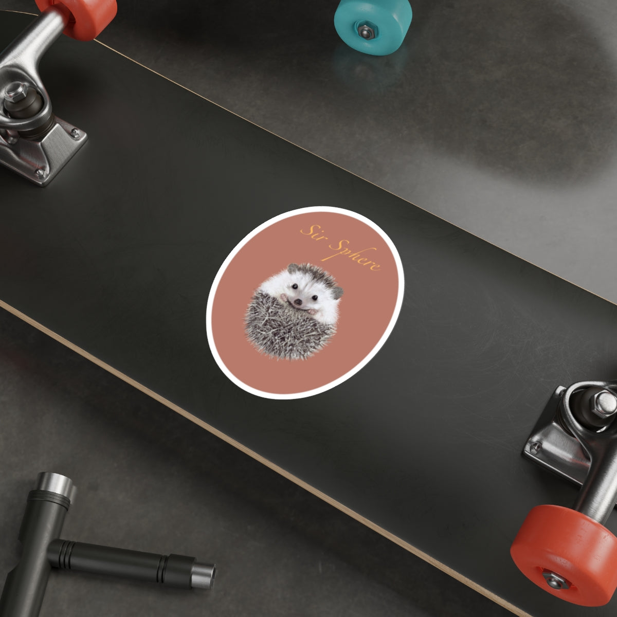 Sir Sphere Hedgehog Die-Cut Sticker
