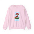 Mushroom Art Crewneck Sweatshirt – Red Toadstool Illustration